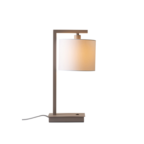 it's about RoMi Tafellamp Boston zand/kap 1815 wit